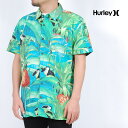 ハーレー トップス レディース アウトレット USモデル ハーレー 半袖シャツ HURLEY MIXTAPE COSTA RICA SS SHIRT ミックステープ コスタリカ シャツ トップス 半袖 トロピカル 総柄 グリーン 緑 ブルー 青 マルチカラー アロハシャツ メンズ 男性 レディース 女性 ハーレイ