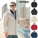 アウトレット インディペンデント INDEPENDENT TRADING COMPANY ナイロン フード付きコーチジャケット ウィンドブレーカー JACKET ジャケット アウター ブラック 黒 ネイビー 紺 ワイン 赤 カーキ メンズ レディース 雨具 レインウェア アウトドア キャンプ