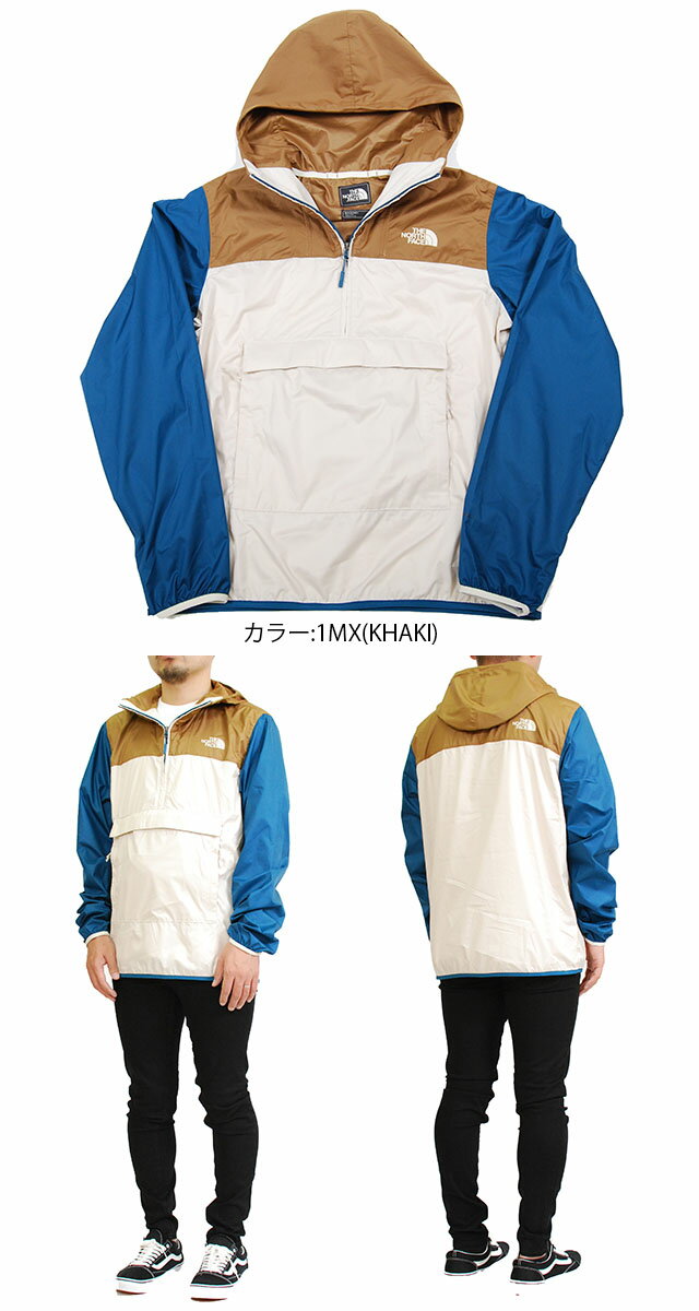 USモデル　ノースフェイス ナイロンジャケット アノラック パッカブル THE NORTH FACE FANORAK JACKET マウンテンパーカー マンパ 雨具メンズ 男性 アウトドア 釣り レインウェア　黒 ブラック レッド 赤 NORTHFACE