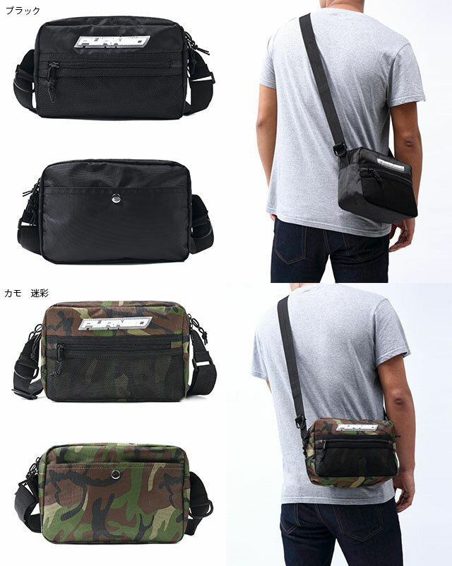 BLACK PYRAMID ブラックピラミッド バッグ TECH SHOULDER BAG ブラック パープル レッド シルバー ピンク カモ 黒 紫 赤 銀 迷彩 ショルダーバッグ ボディーバッグ 斜めがけバッグ 鞄 男性 女性 メンズ レディース BLACKPYRAMID