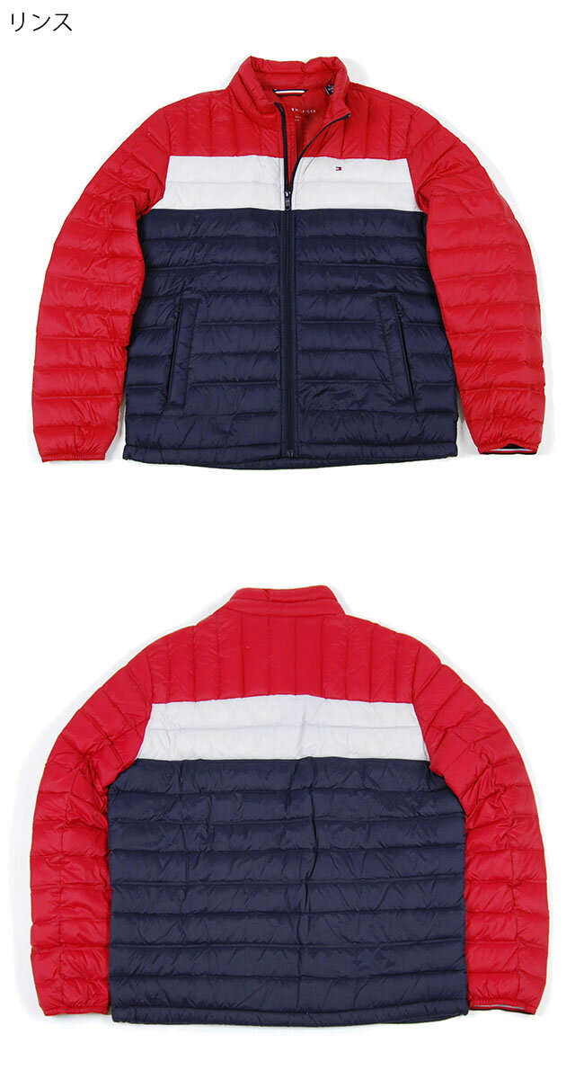 トミーヒルフィガー ダウンジャケット メンズ S M L XLサイズ TOMMY HILFIGER PACKABLE DOWN JACKET JKT ミッドナイト ネイビー 紺 リンス レッド 赤 男性 レディース 女性 アウター 長袖　パッカブル USモデル