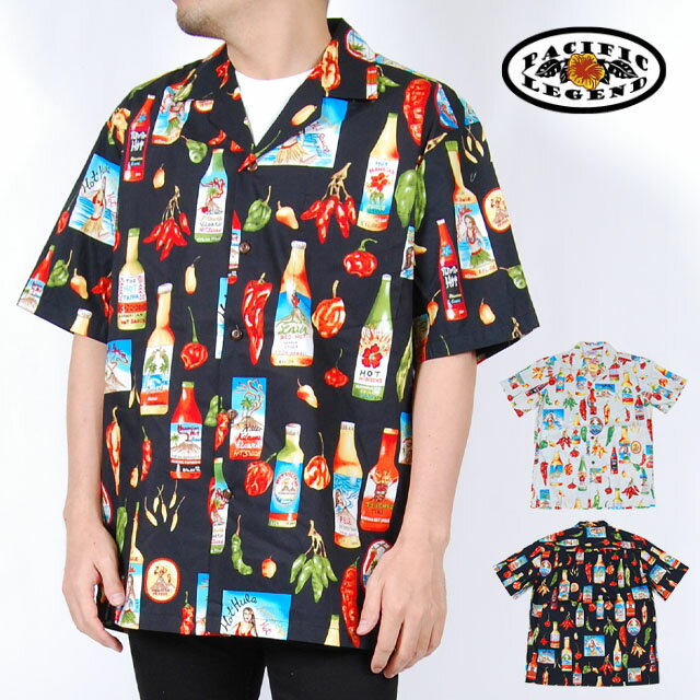 USǥ ѥեå 쥸 ϥ Ⱦµ PACIFIC LEGEND HAWAIIAN SHIRTS CREAM BLACK ϥ磻  ϥ磻ۥå ȥåץ Ⱦµ ȥԥ  ꡼ ֥å  ޥ顼   ǥ  ѥեå쥸