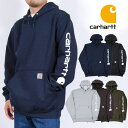 カーハート トップス メンズ USモデル カーハート Carhartt MIDWEIGHT HOODED LOGO SWEATSHIRT PULLOVER ミッドウェイト フーディ スェットシャツ プルオーバーパーカー グレー 灰 ブラック 黒 ネイビー 紺 ダークブラウン 茶 モス 長袖 メンズ 男性 レディース 女性 トップス アメカジ ワークブランド