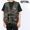 アウトレット EPTM エピトミ TACTICAL VEST BLACK タクティカルベスト リフレクター ナイロン アウター CAMO カモ 迷彩 ミリタリー チェストリグ フィッシングベスト アウトドア キャンプ 釣り ワークベスト eptm