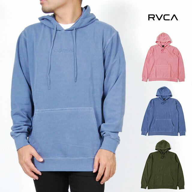 アウトレット 訳アリ品 RVCA ルーカ パーカー メンズ レディース S M L XLサイズ ブルー ローズ オリーブ LITTLE RVCA TONALY 2 裏起毛　USモデル