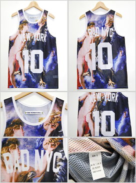 アウトレット BAD BUNCH NYC ABDUCTION OF GANYMEDE JERSEY バッドバンチ ニューヨーク バスケット ジャージ 10 メンズ 男性 トップス タンクトップ ストリート ブランド HIPHOP ヒップホップ ダンス ダンサー 衣装