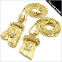 アウトレット NO BRAND DOUBLE JEASUS NECKLACE GOLD 2個セット ノーブランド ダブル ジーザス 2連 ネックレス ゴールド チェーン 金 男性 メンズ 女性 レディース アクセサリー 小物 HIPHOP ヒップホップ OLD SCHOOL オールドスクール GOLD JEWELRY アクセサリー RC447