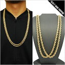 アウトレット NO BRAND DOUBLE ROPE CHAIN GOLD ノーブランド ダブル ロープチェーン ゴールド ネックレス チェーン ネックレス 金 男性 メンズ 女性 レディース アクセサリー 小物 HIPHOP ヒップホップ OLD SCHOOL オールドスクール RC837G