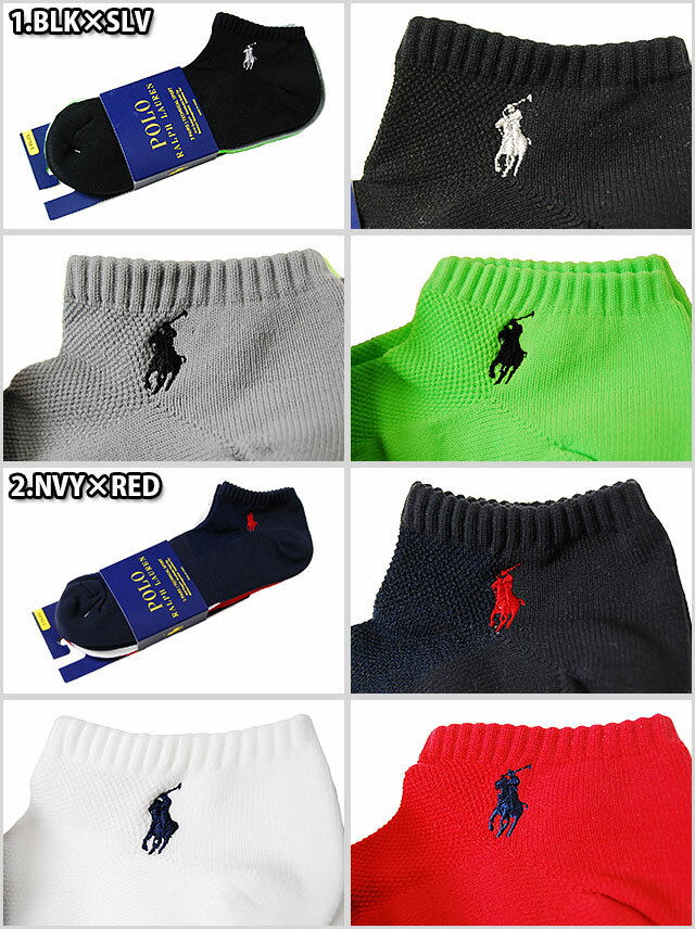 アウトレット　POLO RALPH LAUREN ポロ ラルフローレン ECHNICAL SPORT 3PACK SOCKS RED BLACK WHITE NAVY GRAY 3パック ソックス グレー 灰 レッド 赤 ブラック 黒 ホワイト 白 ネイビー 紺 セット 靴下 MENS メンズ 男性 小物 アクセサリー 827063PK