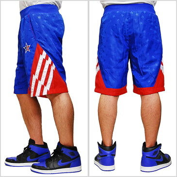 ポストゲーム バスケジャージ POST GAME EAST BASKETBALL SHORTS BLUE WHITE RED バスケットボール メッシュ ショーツ バスパン メンズ 男性 レディース 女性 ブルー 青 ホワイト 白 レッド 赤 ボトムス 総柄 POSTGAME