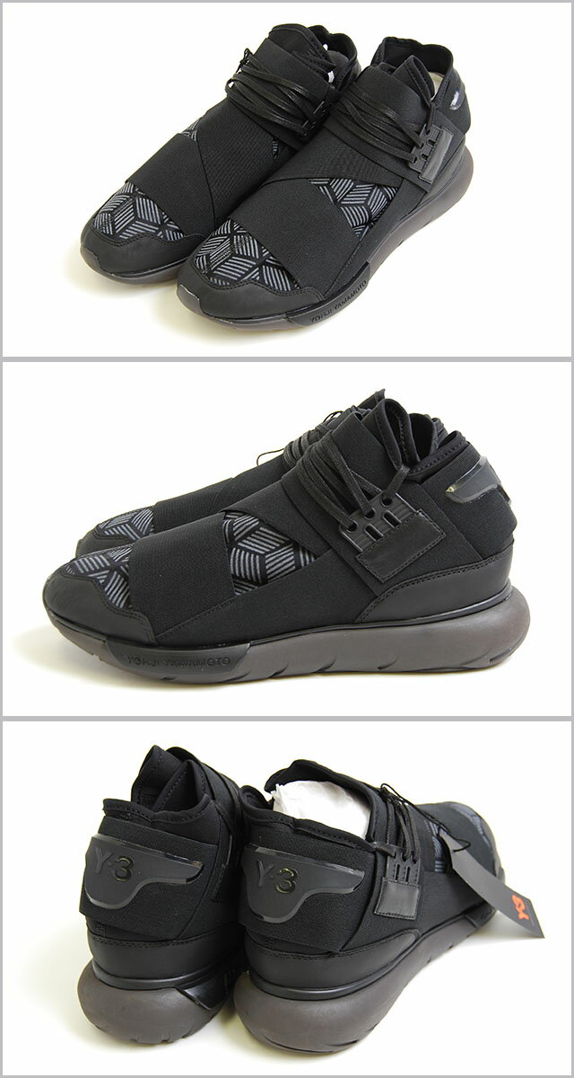 アウトレット Y-3(adidas×Yohji Yamamoto) アディダス ワイスリーヨウジヤマモト QASA HIGH BLACK カーサ ハイ スポーツシューズ ハイカット スニーカー 靴 シューズ ブラック 黒 メンズ 男性 y3