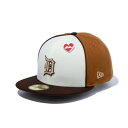 NEWERA CAP ニューエラ キャップ 59FIFTY St. Valentine's Day デトロイト・タイガース クローム / トーステッドピーナッツ メンズ 男性 帽子 ハット 小物 国内正規品 正規取扱店 NEW ERA グレーブリム アンダーバイザーグレー つば裏グレ