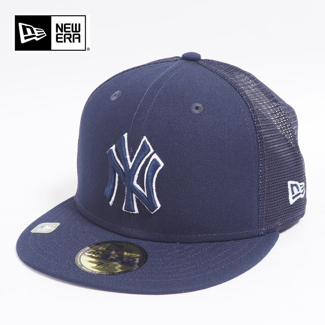 USモデル NEW ERA ニューエラ ニューヨーク ヤンキース ネイビー 紺 メッシュ MLB22 BP 5950 59FIFTY アンダーバイザーグレー グレーブリム ツバ裏グレー ニューエラ キャップ BASIC メンズ 男性 レディース 女性 帽子 ハット フィッテッド FITTED CAP NEYYAN OTC