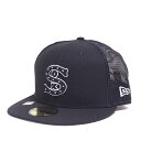 USモデル NEW ERA シカゴ・ホワイトソックス 59FIFTY FITTED CAP CHICAGO WHITE SOX MLB NEWERA ブラック ...
