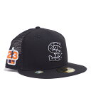 USモデル NEW ERA シカゴ・ホワイトソックス 59FIFTY FITTED CAP CHICAGO WHITE SOX MLB SPRING TRAINING NEWERA ブラック 黒 BLACK ニューエラ メッシュキャップ トラッカー BASIC メンズ 男性 レディース 女性 帽子 ハット FITTED CAP HAT 5950 MLB ST 23 CHIWHI OTC