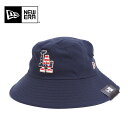 USモデル NEWERA ニューエラ バケットハット BUCKET HAT ロサンゼルス ドジャース ネイビー 紺 メンズ レディース 帽子 キャップ ハット MLB JULY4 23 LOSDOD NVY Los Angeles Dodgers 海外限定 買い付け商品 アンダーグレーバイザー グレーブリム バイザー裏グレー