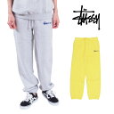 STUSSY ステューシー スウェットパンツ フリース レディース ウィメンズ ブラック 裏起毛 グレー レモン XS S Mサイズ 長袖 GRAY LEMON ベーシック 女性 STUSSY SPORT SWEATPANT USAモデル