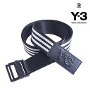 Y-3(adidas×Yohji Yamamoto) Y3 CL L BELT　ワイスリー アディダス ヨージヤマモト ロゴ リングベルト ブラック 黒 メンズ 男性 レディース 女性 小物 アクセサリー ストリート ワンポイント　S M L サイズ