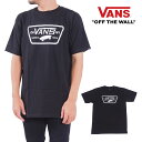 ヴァンズ バンズ VANS 半袖Tシャツ TEE メンズ レディース S M L XL LL 2L サイズ 大きいサイズ USモデル ホワイト 白 ロゴ プリント ストリート スケートブランド VANS M FULL PATCH Tee