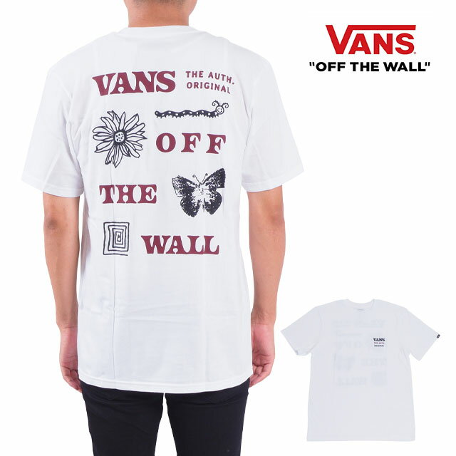 ヴァンズ バンズ VANS 半袖Tシャツ メンズ レディース S M L XL LL 2L サイズ 大きいサイズ USモデル ホワイト 白 ロゴ プリント ストリート スケートブランド VANS M EATHLINGS S/S Tee