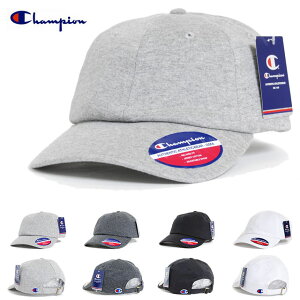 ネコポス送料無料 USモデル CHAMPION チャンピオン 帽子 JERSEY KNIT DAD CAP スウェット生地 ローキャップ WASHED ロゴ刺繍 無地 キャップ ロークラウン LOW CAP GOLF ゴルフ グレー ブラック ホワイト 黒 白 メンズ レディース