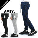 アウトレット AMTY アンティ バイカージョグパンツ BLACK GREY NAVYCAMO BIKER JOG PANTS スウェットパンツ ブラック 黒 グレー 灰 ネイビーカモ 紺 迷彩 メンズ 男性 レディース 女性 ボトムス ストリート カジュアル ファッション 裏毛 パイル