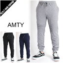 アウトレット AMTY アンティ ミニ裏毛 切替パンツ バイカーパンツ スウェットパンツ BIKER PANTS BLACK GRAY NAVY SWEAT PANTS スウェット パンツ ブラック 黒 グレー 灰 ネイビー 紺 メンズ 男性 レディース 女性 ボトムス ストリート HIPHOP ヒップホップ カジュアル