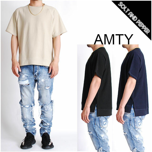 ȥå AMTY ƥ ߥ΢ ΢Ȥ P/O CREW NECK PULLOVER Ⱦµ 롼ͥå ץ륪С ̵ ...