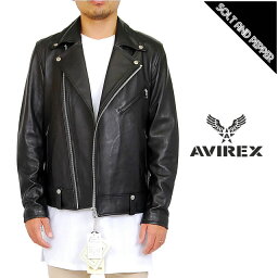 アヴィレックス ライダースジャケット メンズ アウトレット AVIREX アヴィレックス SHEEP DOUBLE RIDERS　JACKET BLACK シープ ダブル ライダース ジャケット ブラック 黒 羊革 本革 シープレザー ミリタリー アウター メンズ 男性 国内正規取扱店 本物