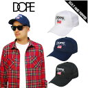 アウトレット DOPE SPORT COLLECTION ドープ　DOPE SPORT スポーツ SNAPBACK CAP スナップバック キャップ BLACK NAVY WHITE ブラック ネイビー ホワイト 黒 紺 白 メンズ 男性 ストリート ハット 帽子