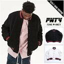 アウトレット FLYING NINETY FNTY SHERPA MA-1 BOMBER JACKET BLACK WHITE フライング ナインティ ボンバー ジャケット ボアジャケット シェルパ シープ MA1 フリース JKT ジップアップ ブラッ…