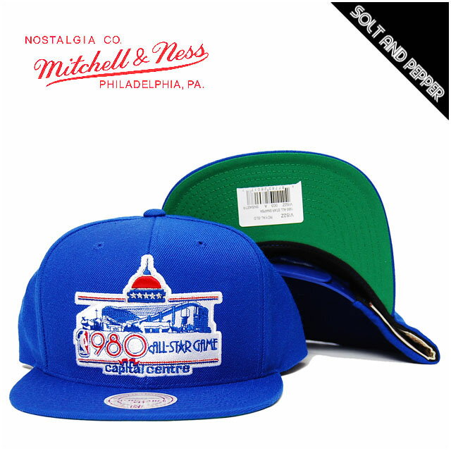 ミッチェル＆ネス アウトレット MITCHELL&NESS 1980 NBA ALL STAR GAME SNAPBACK CAP BLUE WHITE RED ミッチェル＆ネス オールスター ゲーム スナップバック キャップ ブルー 青 ホワイト 白 レッド 赤 帽子 VI52Z