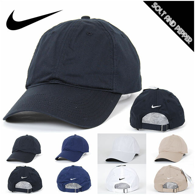 ネコポス送料無料 ナイキ 6パネル ローキャップ DAD CAP NIKE コットンツイルキャップ GOLF ゴルフ BLACK WHITE NAVY KHAKI スナップバック 無地 帽子 ハット ブラック 黒 ホワイト 白 ネイビー 紺 カーキ 大きいサイズ メンズ 男性 レディース 女性 ワンポイント