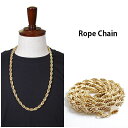 アウトレット NO BRAND ROPE CHAIN NECKLACE GOLD 77cm/1.0cm ノーブランド ロープチェーン ネックレス ゴールド 金 メンズ レディース HIPHOP ヒップホップ GOLD JEWELRY アクセサリー 2.0/30