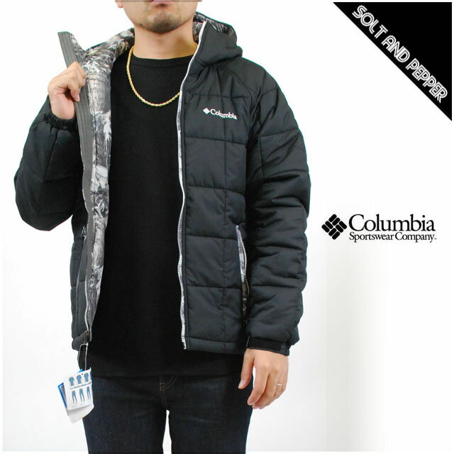 COLUMBIA コロンビア KHUMBU GLACIER HUNTING PATTERNED JACKET BLACK キュンブー グレイシャー ハンティング パターンド ジャケット ブラック 黒 迷彩　カモ メンズ レディース 男性 女性 アウトドア ブランド アウター 釣り