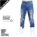 【アウトレット】【送料無料】RUSTIC DIME ラスティックダイム SAINT ISKO DENIM PANTS BLUE デニム パンツ ボトムス ダメージ ブルー ..