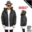 アウトレット SOUTH POLE サウスポール BOMBER JACKET JKT BLACK ボンバー ジャケット アウター ジャンバー 中綿 ブラック 黒 メンズ