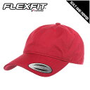 アウトレット FLEXFIT YUPOONG CLASSICS LOW PROFILE COTTON TWILL CAP CRANBERRY RED フレックスフィット ユーポン クラシック コットン 6パネル ローキャップ アジャスター クランベリー レッド 赤 男性 レディース 女性 小物 帽子 カーブバイザー 無地 6245CM