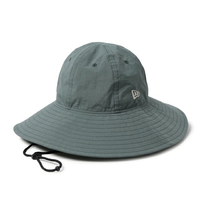 Rakuten - [即納]NEWERA ニューエラ エクスプローラー ワイドブリム ナイロン サビグレー メンズ 男性 レディース 女性 帽子 HAT ハット CAP キャップ 送料無料 NEW ERA 国内正規品 正規取扱店 バケットハット バケハ
