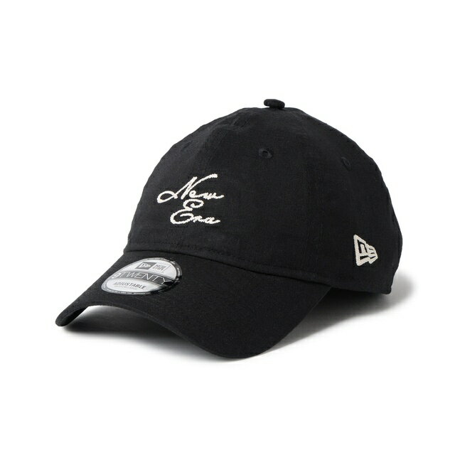 Rakuten - [即納]NEWERA ニューエラ 9TWENTY Cotton Linen コットンリネン New Era ブラック　CAP 調節可能 メンズ　プレゼント ギフト 贈り物