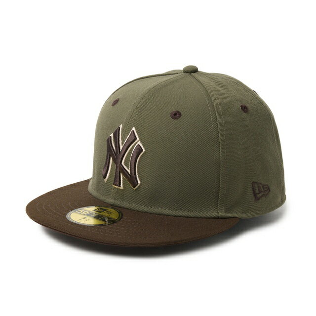 Rakuten - [即納]NEWERA ニューエラ 59FIFTY MLB Camouflage Color ニューヨーク・ヤンキース ニューオリーブ/ウォルナット メンズ 男性 帽子 ハット HAT キャップ CAP 小物 国内正規品 正規取扱店 NEW ERA プレゼント ギフト 贈り物 父の日