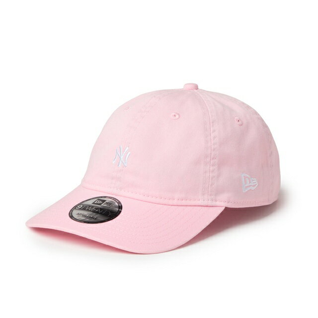 NEWERA ニューエラ 9TWENTY ウォッシュドコットン Mini Logo ニューヨーク・ヤンキース ピンク/ホワイト　CAP 調節可能 メンズ　プレゼント ギフト 贈り物