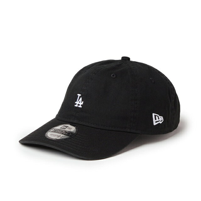 NEWERA ニューエラ 9TWENTY ウォッシュドコットン Mini Logo ロサンゼルス・ドジャース ブラック/ホワイト　CAP 調節可能 メンズ　プレゼント ギフト 贈り物