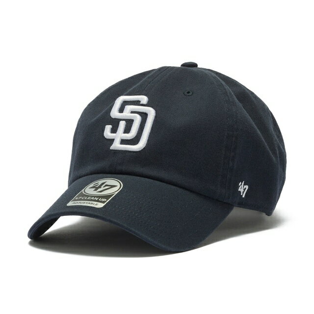 47BRAND サンディエゴ・パドレス 47 CLEAN UP SAN DIEGO NAVY 47 CLEAN UP クリーンナップ ネイビー 紺 47ブランド MLB ハット キャップ 帽子 メンズ 男性 レディース 女性 ワンサイズ フリーサイズ ヨンナナ 国内正規品 国内正規販売店 47A-CLPSANPAD-CTGW-NVY