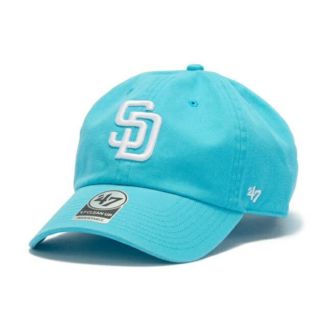 47BRAND サンディエゴ・パドレス 47 CLEAN UP SAN DIEGO CARIBBEAN BLUE 47 CLEAN UP クリーンナップ カリビアンブルー 青 47ブランド MLB ハット キャップ 帽子 メンズ 男性 レディース 女性 ワンサイズ フリーサイズ ヨンナナ 国内正規品 国内正規販売店 47A-CLPSANPAD-CT