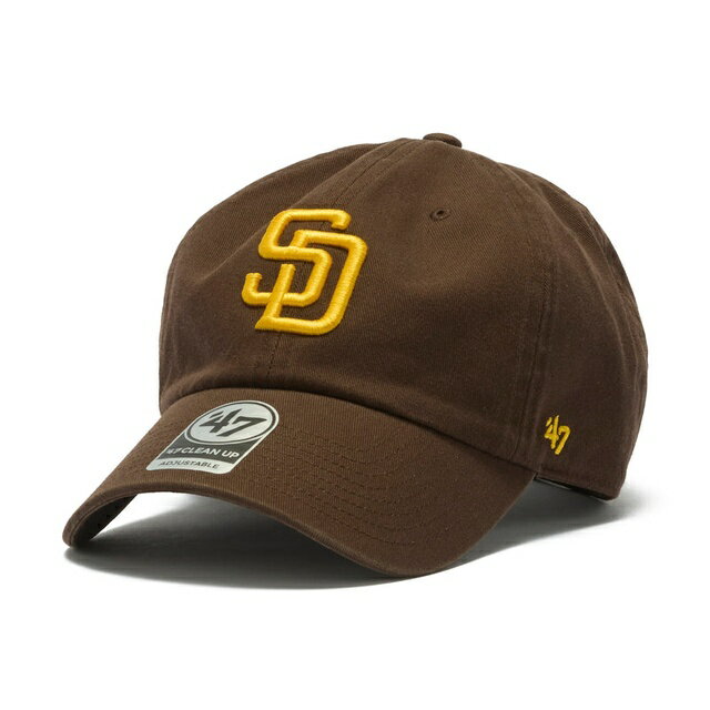 47BRAND サンディエゴ・パドレス 47 CLEAN UP SAN DIEGO BROWN 47 CLEAN UP クリーンナップ ブラウン 茶 47ブランド MLB ハット キャップ 帽子 メンズ 男性 レディース 女性 ワンサイズ フリーサイズ ヨンナナ 国内正規品 国内正規販売店 47A-CLPSANPAD-CTGW-BRW