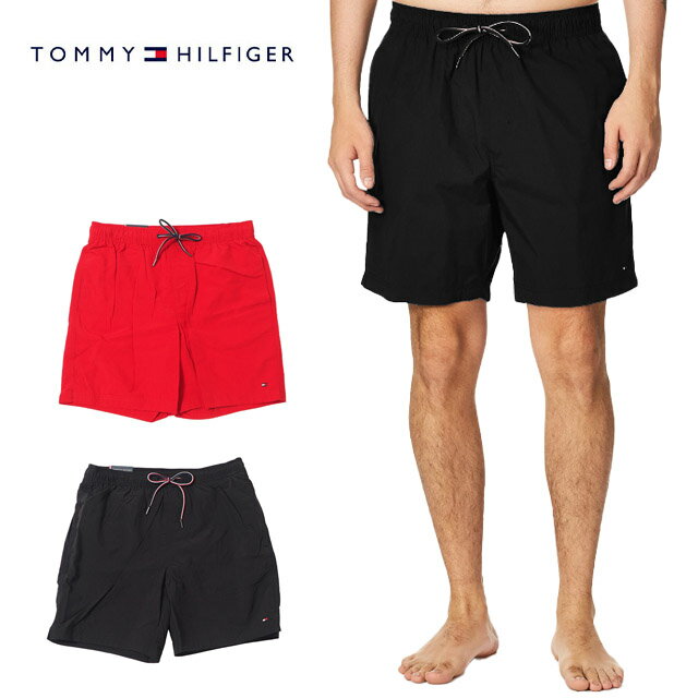 樂天商城 - トミーヒルフィガー 水着 メンズ サーフパンツ TOMMY HILFIGER 7インチ スイムトランクス 海パン 男性用 水陸両用 メッシュインナー付き 速乾 ナイロン ショートパンツ 海 プール ビーチ サーフィン アウトドア BBQ