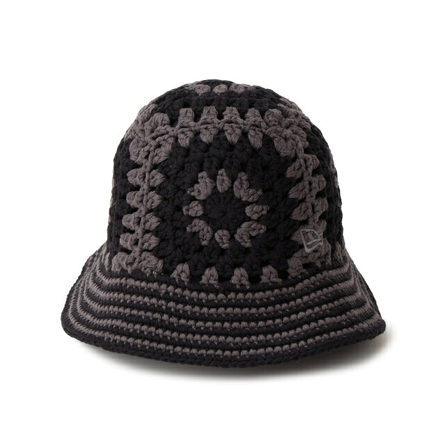 Rakuten - [即納]NEWERA ニューエラ クロシェ ニットバケット ダークグレー/ブラック　メンズ 男性 レディース 女性 帽子 ハット 送料無料 NEW ERA 国内正規品 正規取扱店