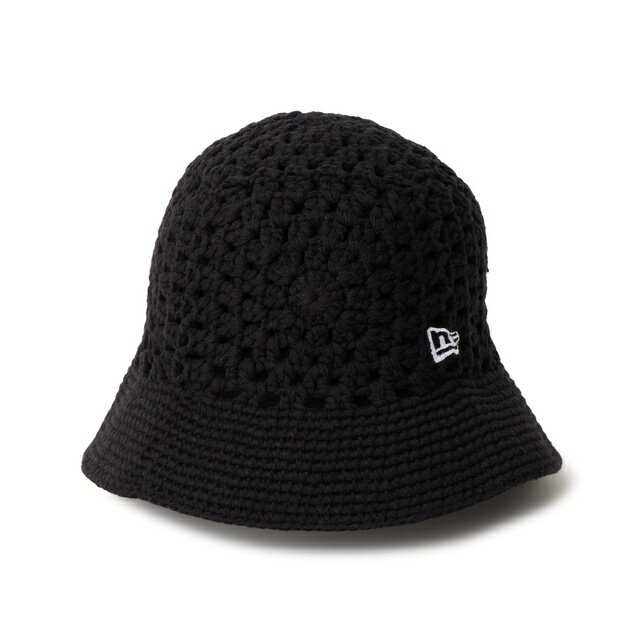 Rakuten - [即納]NEWERA ニューエラ クロシェ ニットバケット ブラック　メンズ 男性 レディース 女性 帽子 ハット 送料無料 NEW ERA 国内正規品 正規取扱店