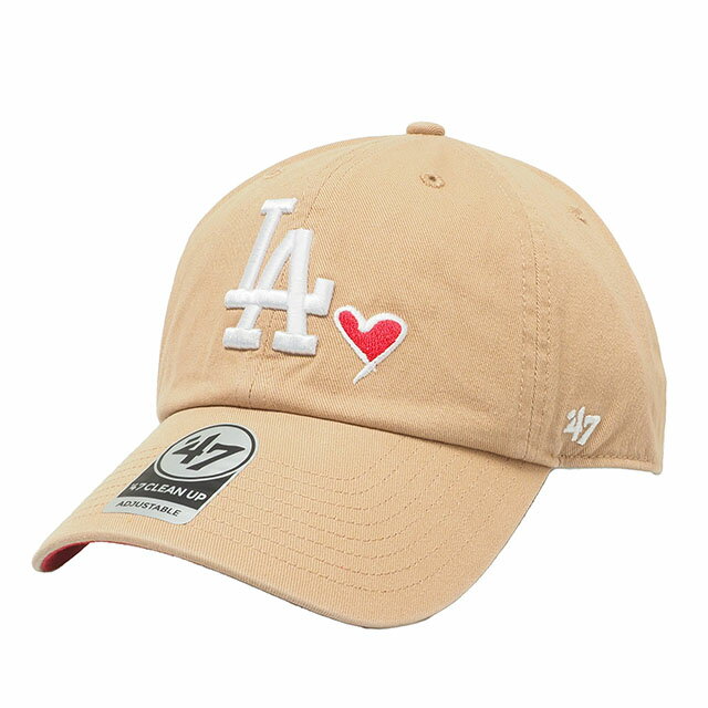 Rakuten - [即納]47BRAND ロサンゼルス・ドジャース 47 CLEAN UP DODGERS WITH HEART KHAKI 47 CLEAN UP クリーンナップ カーキ 黄 47ブランド MLB ハット キャップ 帽子 メンズ 男性 レディース 女性 ワンサイズ フリーサイズ ヨンナナ 国内正規品 国内正規販売店 47AB-ICONC12GWS-KH
